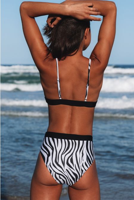 Kamoni Zebra Striped Bikini