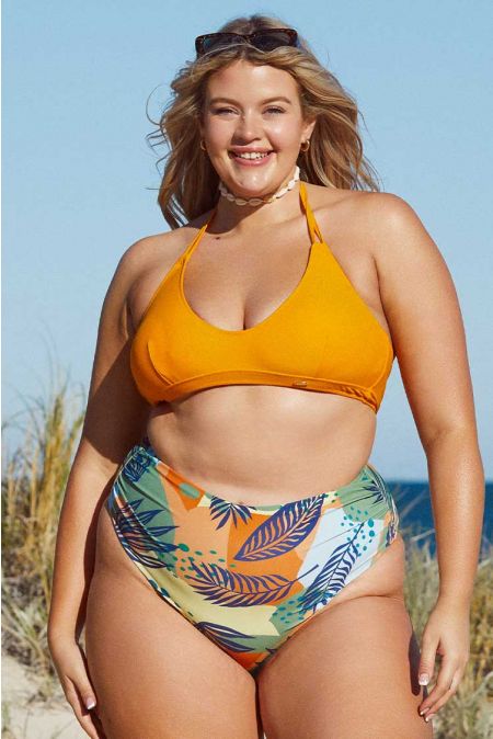 Kamoni Halter Neck Plus Size Bikini