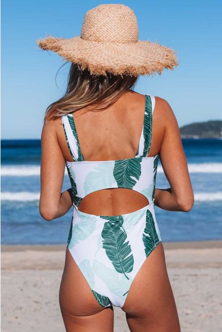 Kamoni Tropical Print One Piece