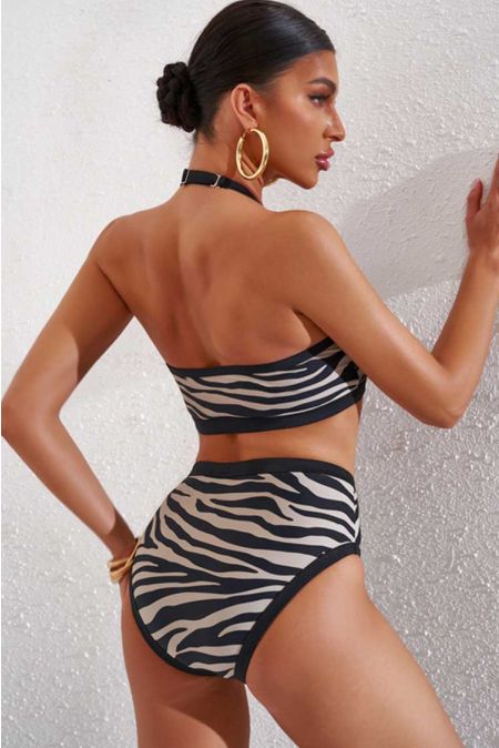 Kamoni Zebra Striped Bikini