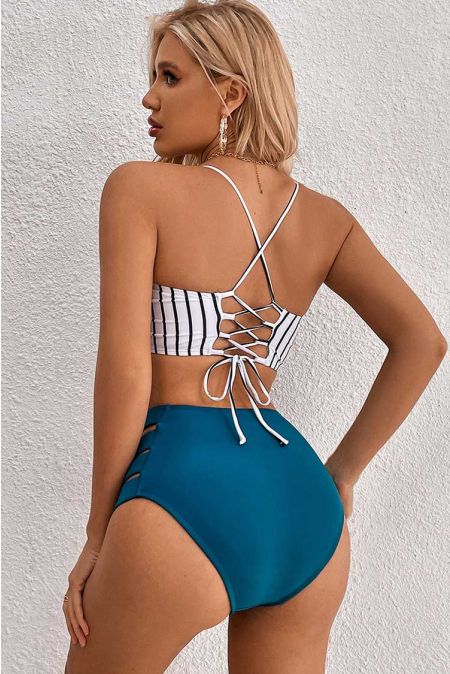 Kamoni Striped Print Bikini