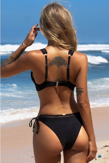 Kamoni Black Tie Side Bikini