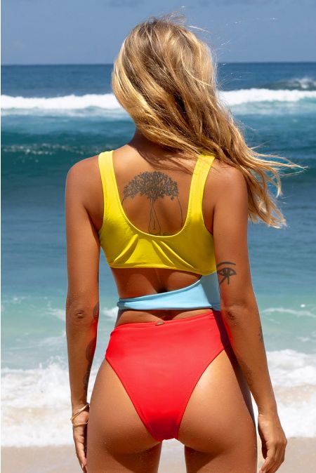 Kamoni Color Block One Piece