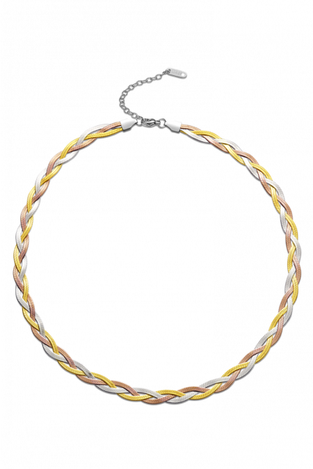 Kamoni Three-tone Twist Necklace