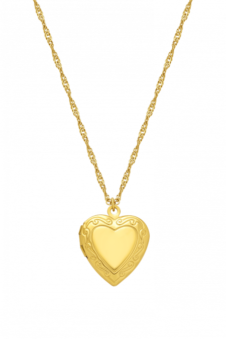 Kamoni Heart Photo Box Necklace