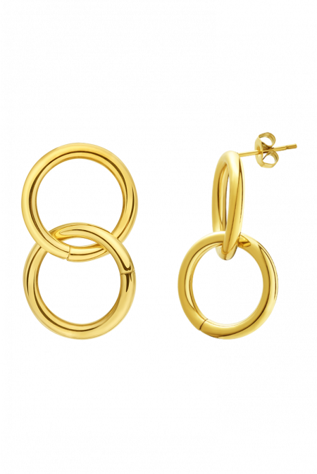 Kamoni Crossed Circle Earrings