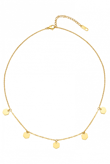 Kamoni Hexagonal Pendant Necklace