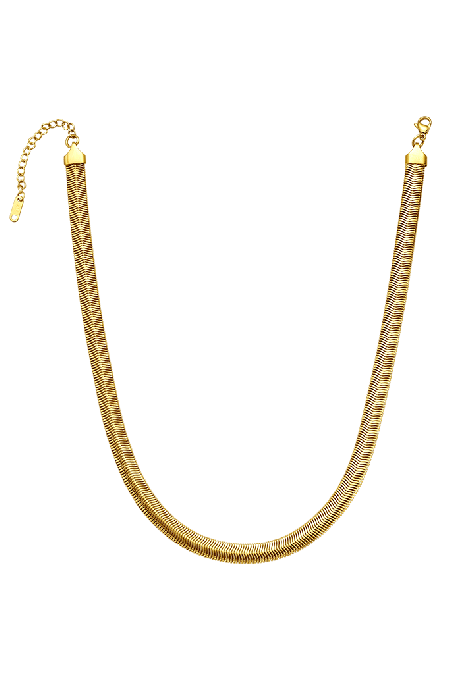 Kamoni Flat Snake Chain Necklace