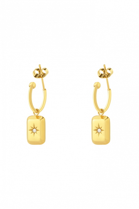 Kamoni Hexagonal Square Earrings
