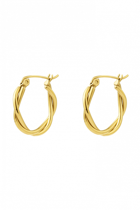 Kamoni Twisted Line Medium Earrings