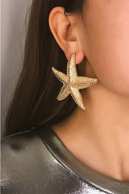 Kamoni Gold Starfish Earrings